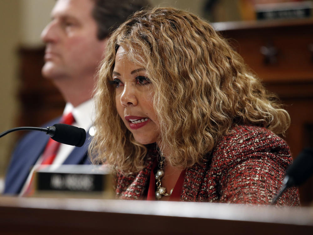 Democratic Rep. Lucy McBath, from Georgia speaks as the House Judiciary Committee hears investigative findings in the impeachment inquiry of President Donald Trump, Monday, Dec. 9, 2019. When redrawing her district, Republicans in Georgia removed several Democrat-heavy precincts.