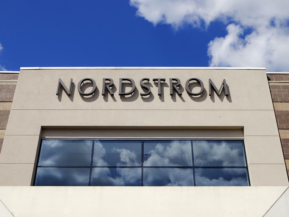 A Nordstrom sign is displayed outside of a mall in 2017 in Indianapolis. Police described an 