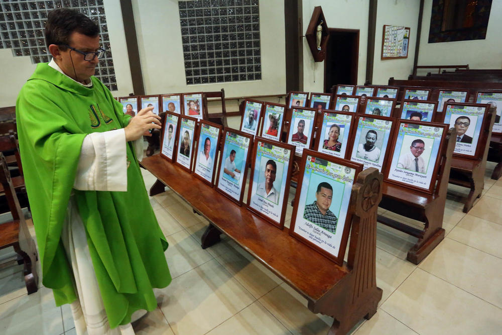 In July 2020, priest and physician Raymond Portelli held a mass paying homage to local educators who died of COVID-19.