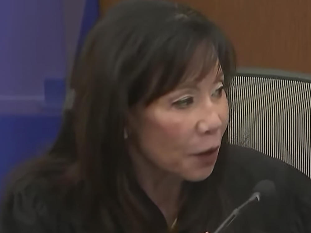 In this screen grab from video, Hennepin County Judge Regina Chu presides over jury selection in the trial of former police Officer Kim Potter in the April 11, 2021, death of Daunte Wright.