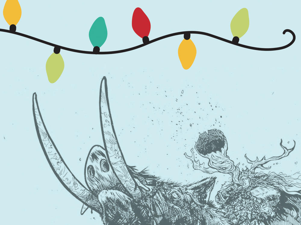 Daniel Warren Johnson's (<em>Murder Falcon</em>, <em>Extremity</em>) illustration for Viking's Choice gets a festive update.