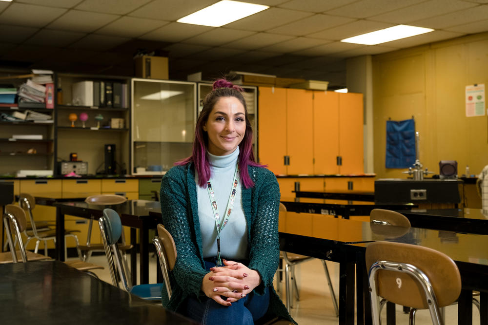 Sierra Hannipole says her science students who attend the learning hub at Grimsley High School have seen their grades bump up.