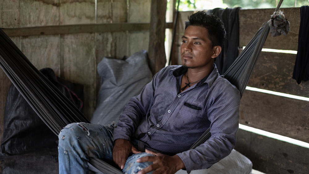 Demister Riz Zambrano, age 25, is the leader of an evangelical community on the Amazon in Peru. Because of his religious beliefs, he is opposed to the COVID vaccination. 