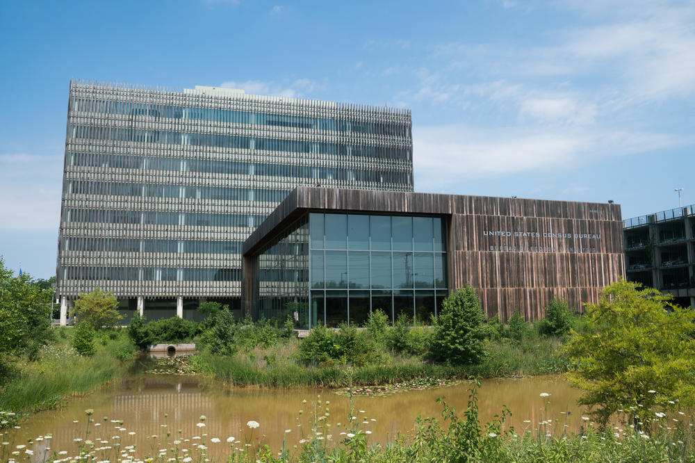 An NPR analysis has found that for years people of color have been underrepresented in the top rank of career civil servants at the U.S. Census Bureau, whose headquarters in Suitland, Md., are shown in this 2018 photo.