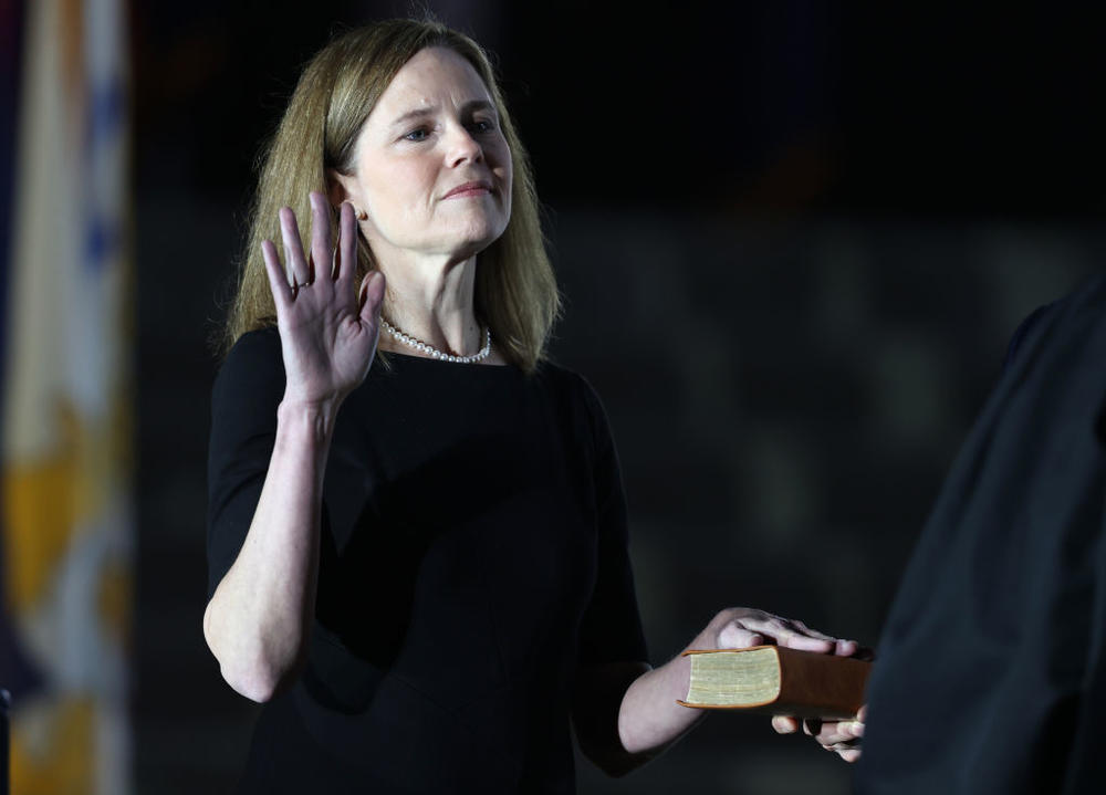 In oral arguments before the Supreme Court over Mississippi's ban on abortion after 15 weeks, Supreme Court Justice Amy Coney Barrett, the mother of seven children, two of them adopted, questioned whether pregnancy and then parenthood are part of the same burden.
