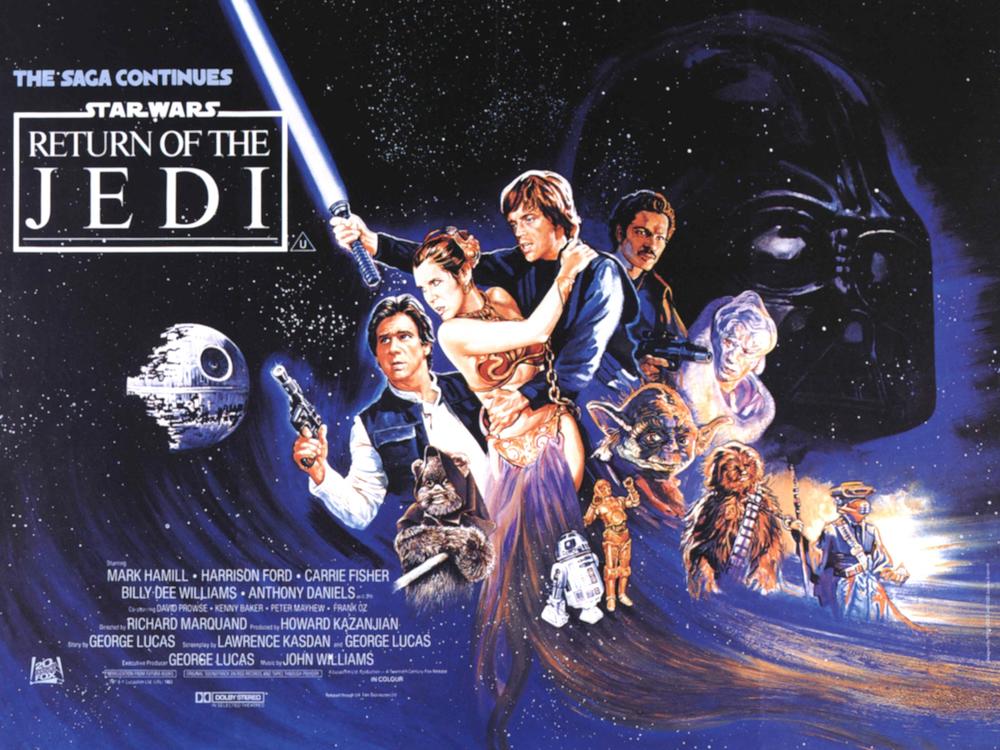 An original 1983 poster for R<em>eturn of the Jedi</em>. Fans lobbied to see the final film in the first <em>Star Wars</em> trilogy included in this year's registry.