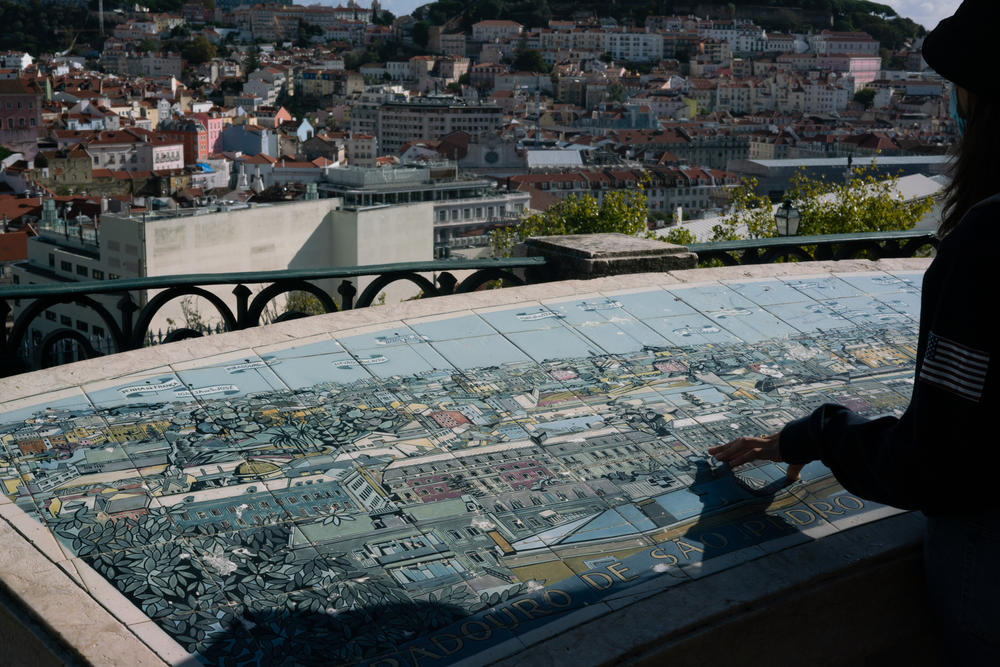 When NPR visited the capital, Lisbon, last month, the cobblestoned old town was packed with shoppers as well as tourists photographing intricately tiled buildings.