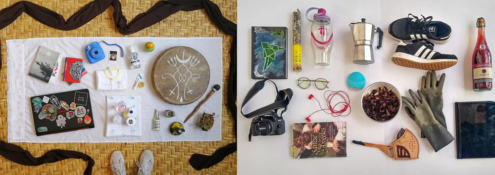 Anthropologist Paula Zuccotti put a call out on Instagram asking people to send her a photo of 15 items that are helping them survive the pandemic. The submissions above are from Maria Belen Morales of Ecuador and Liliana Cadena of Colombia.
