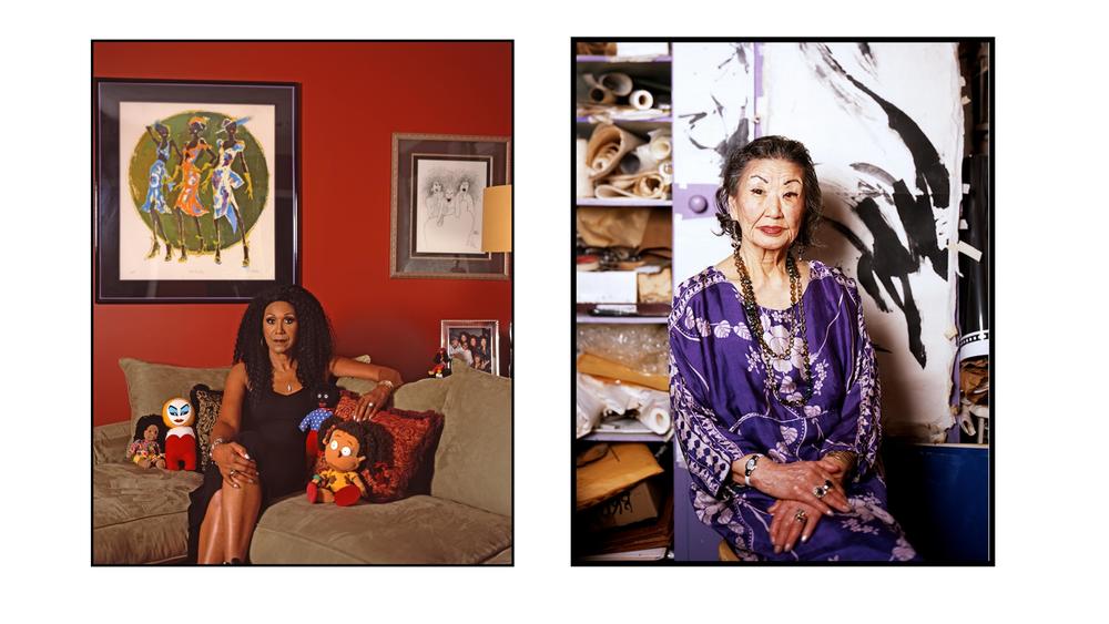 L: Ruth Pointer, the eldest of The Pointer Sisters; R: Masako 