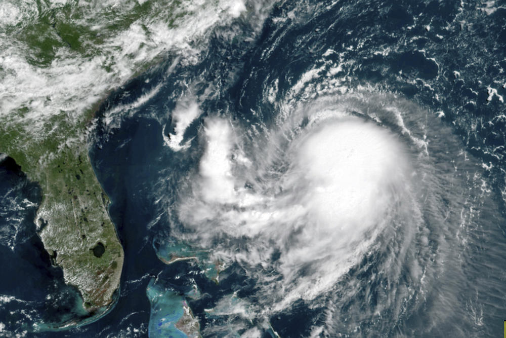Aug. 2021 Tropical Storm Henri in the Atlantic Ocean. According to Caleb Stratton, chief resilience officer for the City of Hoboken. 
