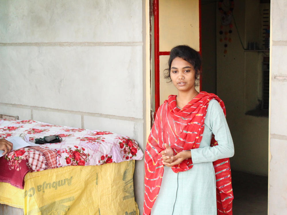 Komal Rana, 19, a student in the Veerni Institute program, has faced pressure to marry since India's pandemic lockdown forced her to return home to her hamlet of Jhalamand near Jodhpur.