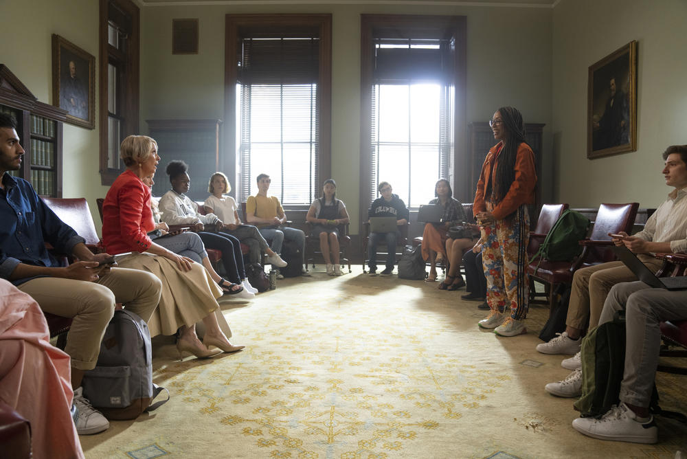In <em>And Just Like That, </em>Cynthia Nixon resumes her role as Miranda, one of the original <em>Sex and the City </em>characters, and Karen Pittman joins the cast as Professor Nya Wallace.