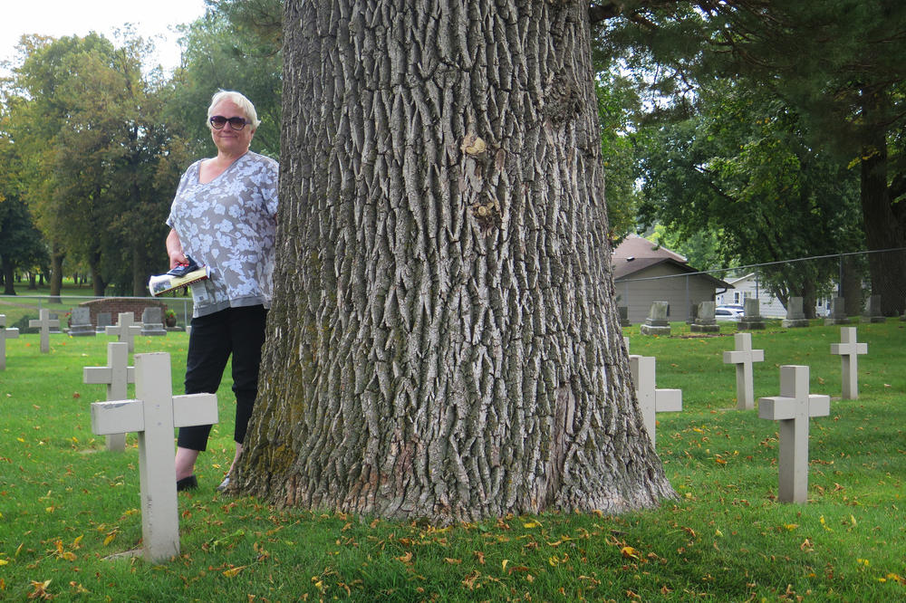 In the small cemetery behind what was once the Minnesota State Public School for Dependent and Neglected Children, graves were marked with a stone and just a number. Anne Peterson, director of a museum there, worked to add crosses with the names of each of the 198 children buried there.