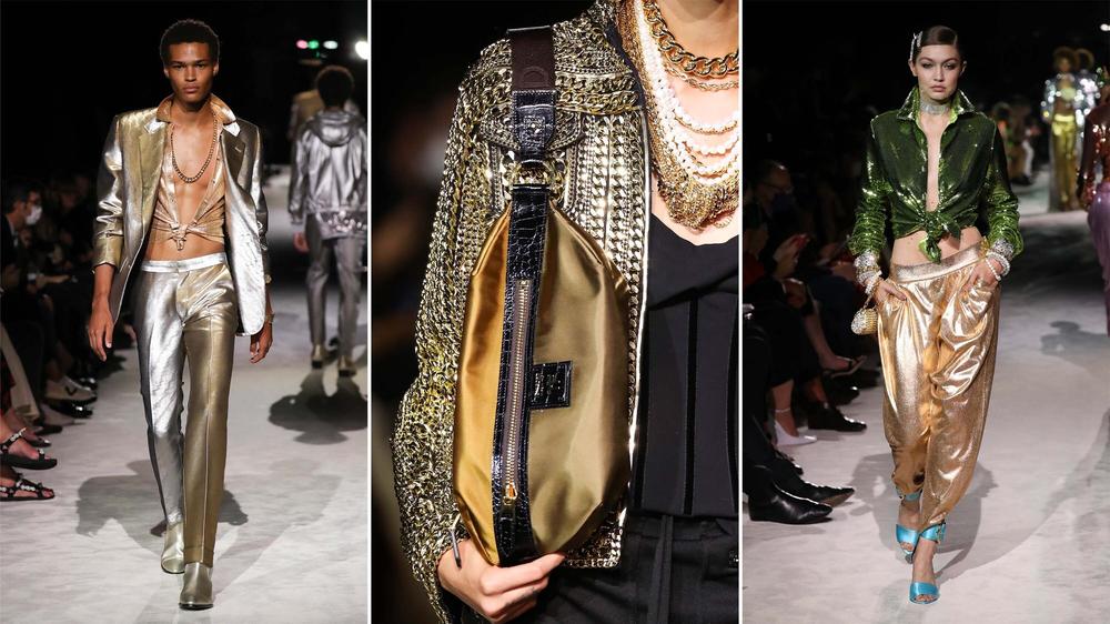 Models walk the runway for Tom Ford during New York Fashion Week in September.