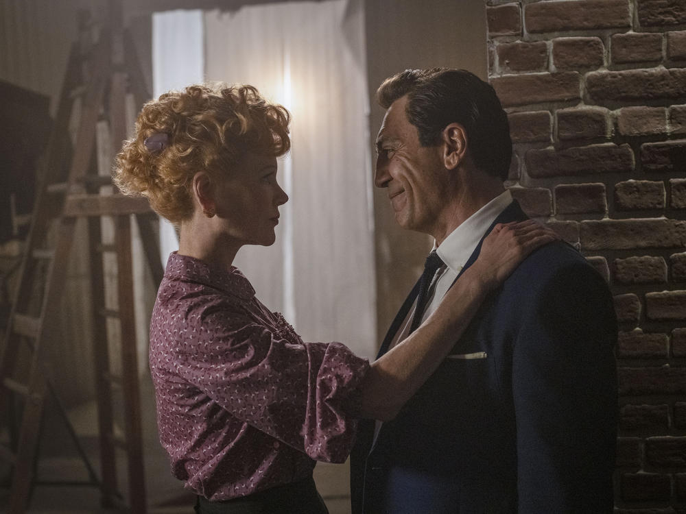 Nicole Kidman and Javier Bardem star in <em>Being the Ricardos.</em>