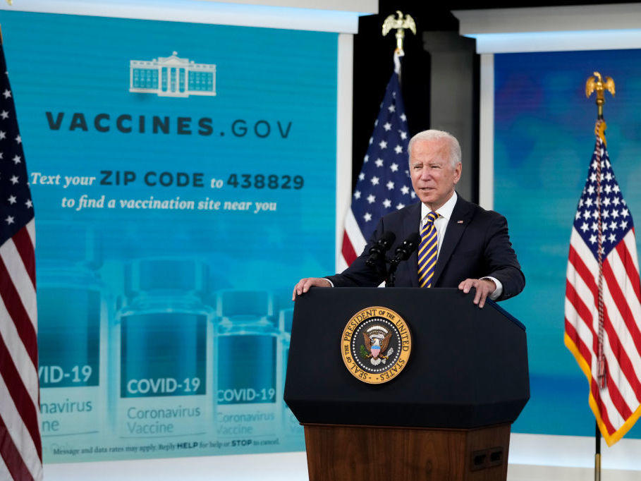 At a White House event on October 14, President Joe Biden encouraged states and businesses to support vaccine mandates to avoid a surge in cases of Covid-19.