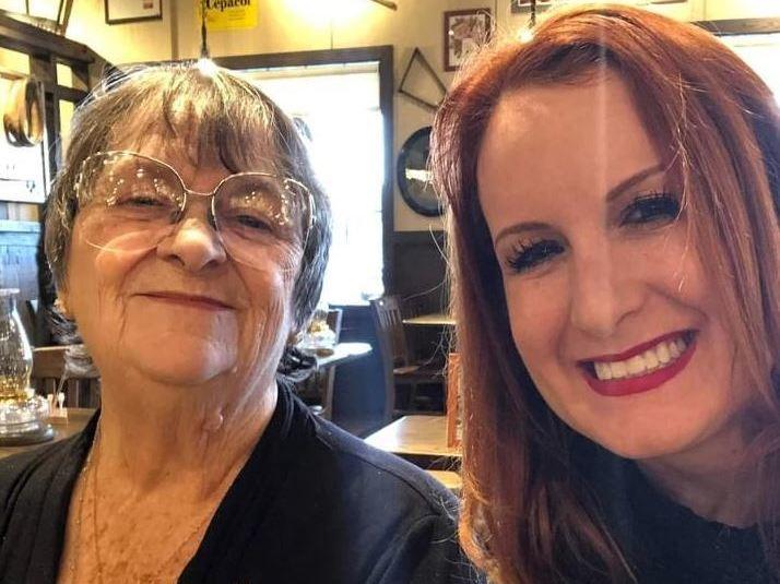 Carrie Pizano and her grandmother Joanne Clark in 2019. Clark died from COVID-19 in October 2021. 