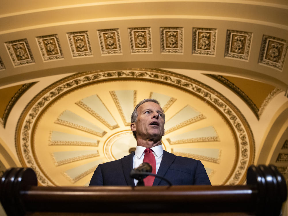 John Thune of South Dakota serves as the No. 2 Senate Republican leader.