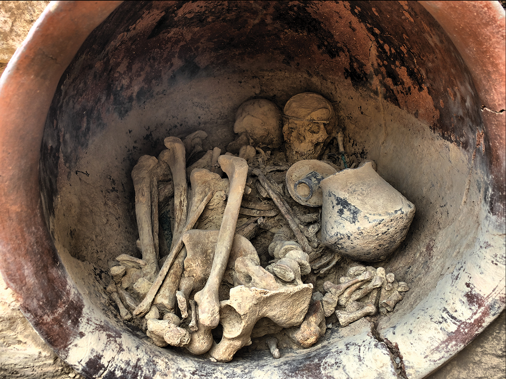 A 3,700-year-old set of woman's remains adorned with precious objects was found in the La Almoloya grave and suggests female power in society.