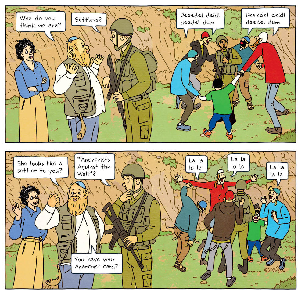 Page from <em>Tunnels,</em> by Rutu Modan.