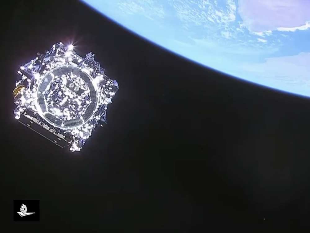 Humanity's last view of NASA's James Webb Space Telescope as it begins its journey. The spacecraft was successfully launched Dec. 25 at 7:20 a.m. Eastern.