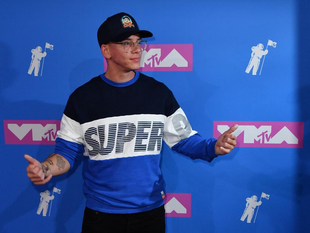 U.S. rapper Logic attends the 2018 MTV Video Music Awards.