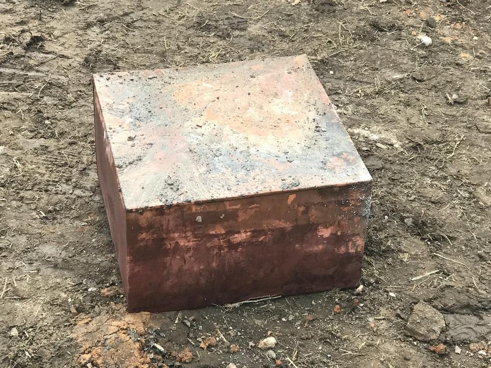Virginia Gov. Ralph Northam tweeted this photo of what authorities believe is a time capsule discovered in Richmond.