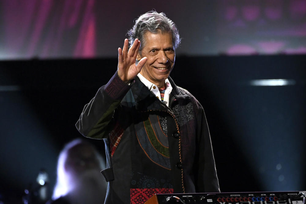 Chick Corea at the 62nd Annual Grammy Awards Premiere Ceremony in Los Angeles, January 2020.