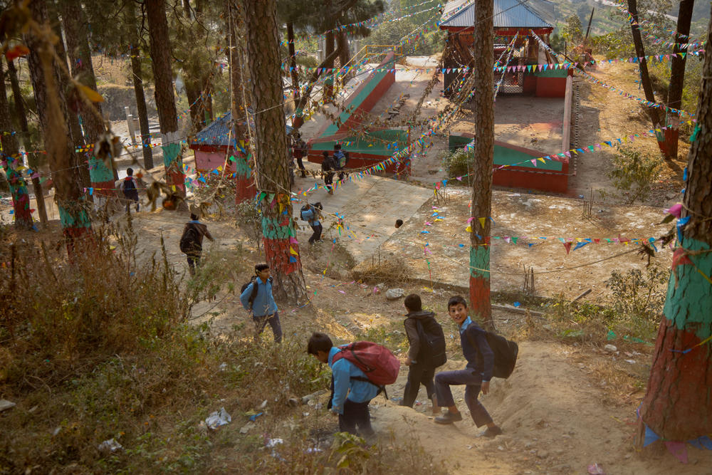 Child marriages traditionally take place in this area around the Mahalaxmi temple. Advocates are trying to stop the practice but face many obstacles — including fears among parents who push for teen marriage, worried that a daughter in a relationship could become pregnant while unwed.