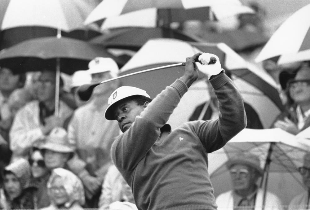 Lee Elder at the Masters golf tournament in Augusta, Ga., April 1975.