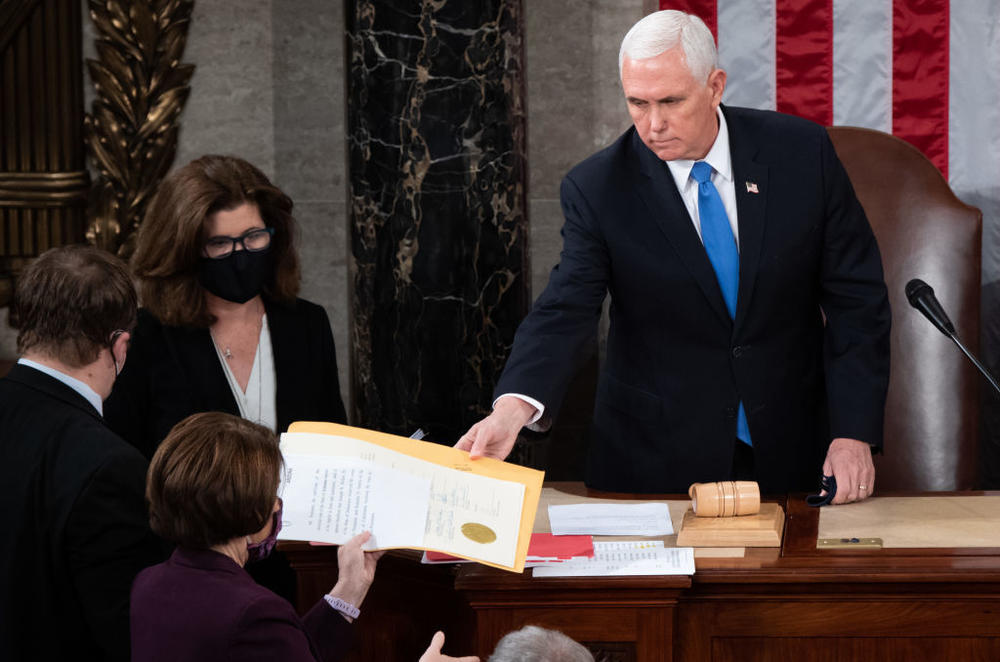Some rioters who stormed the Capitol on Jan. 6 called for Vice President Mike Pence to be hanged for not blocking the certification of the election of President Joe Biden.
