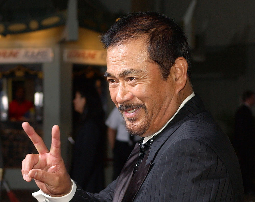 Sonny Chiba at the premiere of the film <em>Kill Bill: Vol. 1</em> at Grauman's Chinese Theatre in Los Angeles, September 2003.