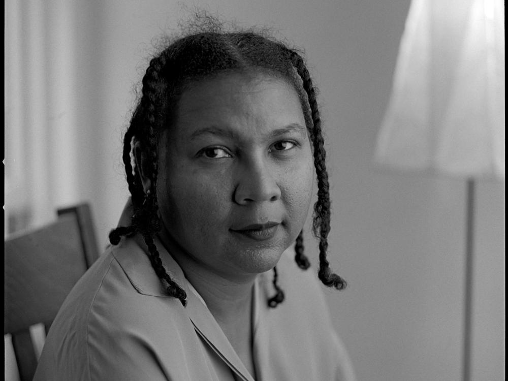 Author and cultural critic bell hooks poses for a portrait on December 16, 1996.