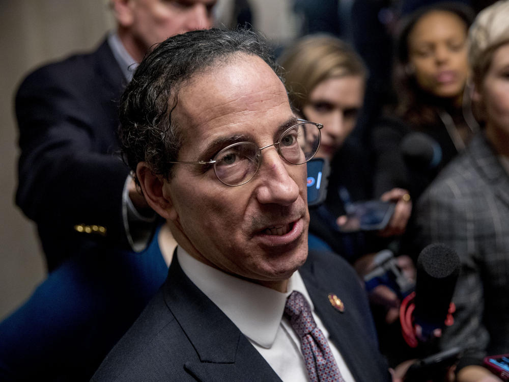 Rep. Jamie Raskin, D-Md.,  leaves a House Judiciary Committee markup on Dec. 13, 2019, on Capitol Hill after passing both articles of impeachment accusing then-President Donald Trump of abusing power and obstruction of Congress.
