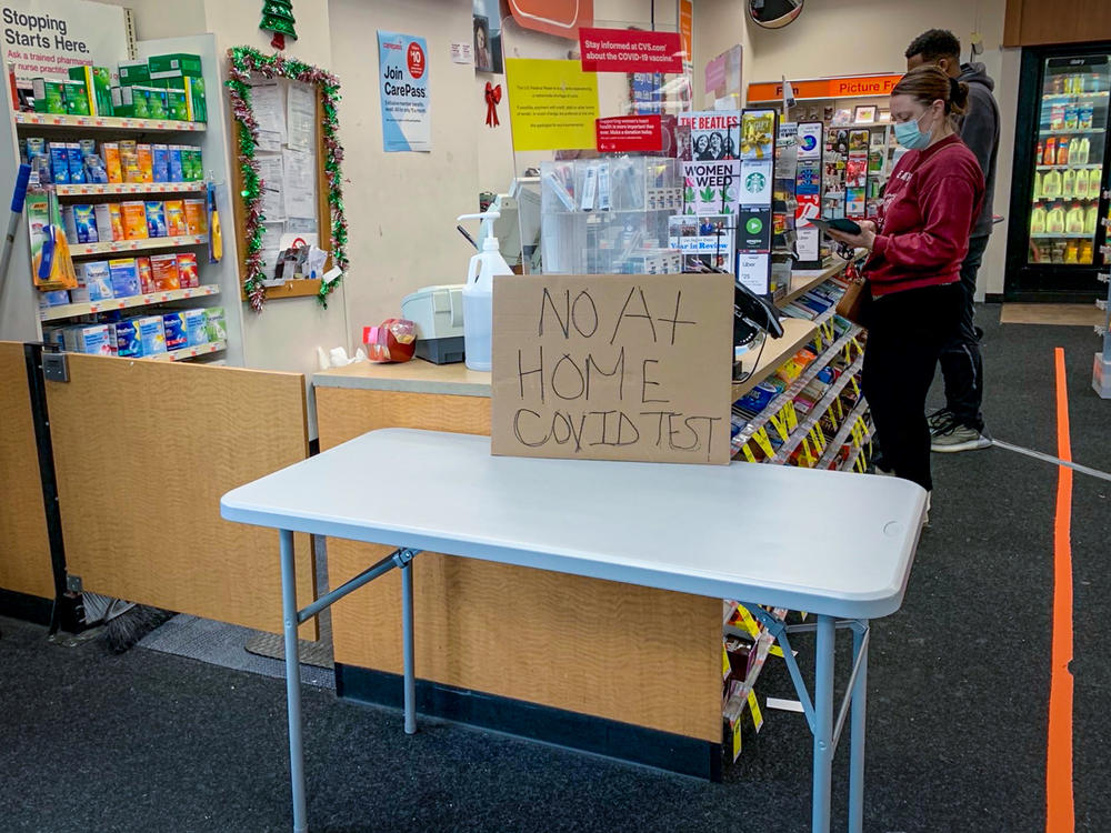 COVID rapid tests can be hard to come by. This was the message in a pharmacy in Washington, D.C.