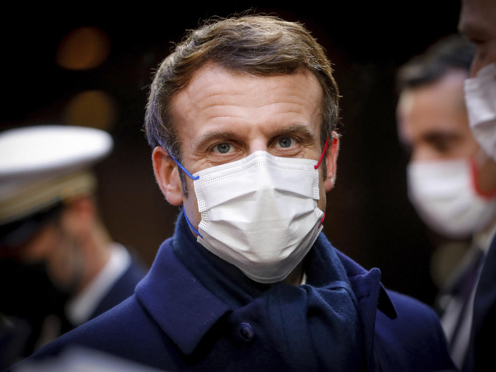 French President Emmanuel Macron during departures at the end of an EU Summit in Brussels, last month. Macron told a French newspaper this week that he wanted to 