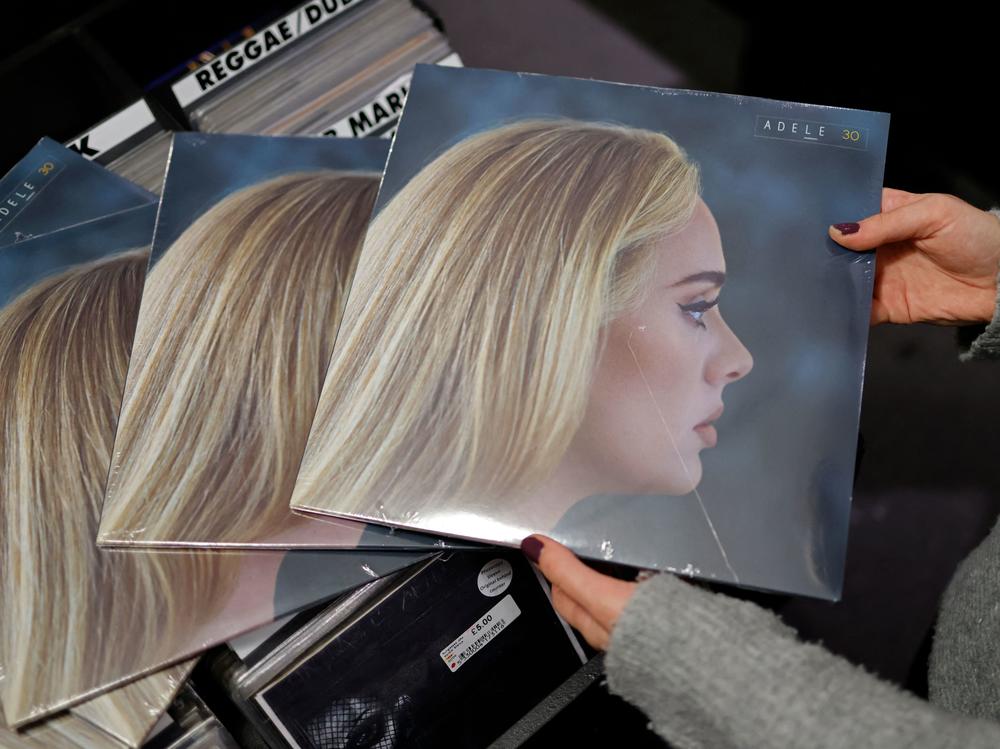 Adele's album <em>30</em> was among 2021's chart-toppers, according to a new, year-end report by MRC Data.