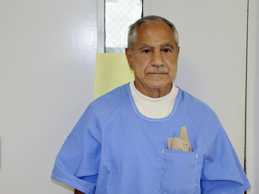 Sirhan Sirhan is seen arriving for a parole hearing in August 2021 in San Diego. On Thursday, California Gov. Gavin Newsom blocked the parole recommendation for Sirhan, who killed Robert F. Kennedy in 1968.