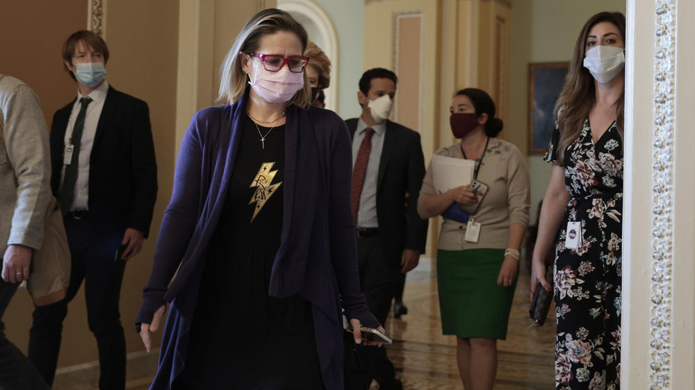 Sen. Kyrsten Sinema, D-Ariz., said she supports the voting rights bills under consideration but is unwilling to change her position on the filibuster for them to pass.