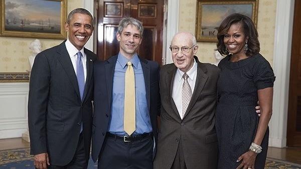Israel Dresner's son Avi accompanied him to the White House in 2013 for the 50th Anniversary of the March on Washington.