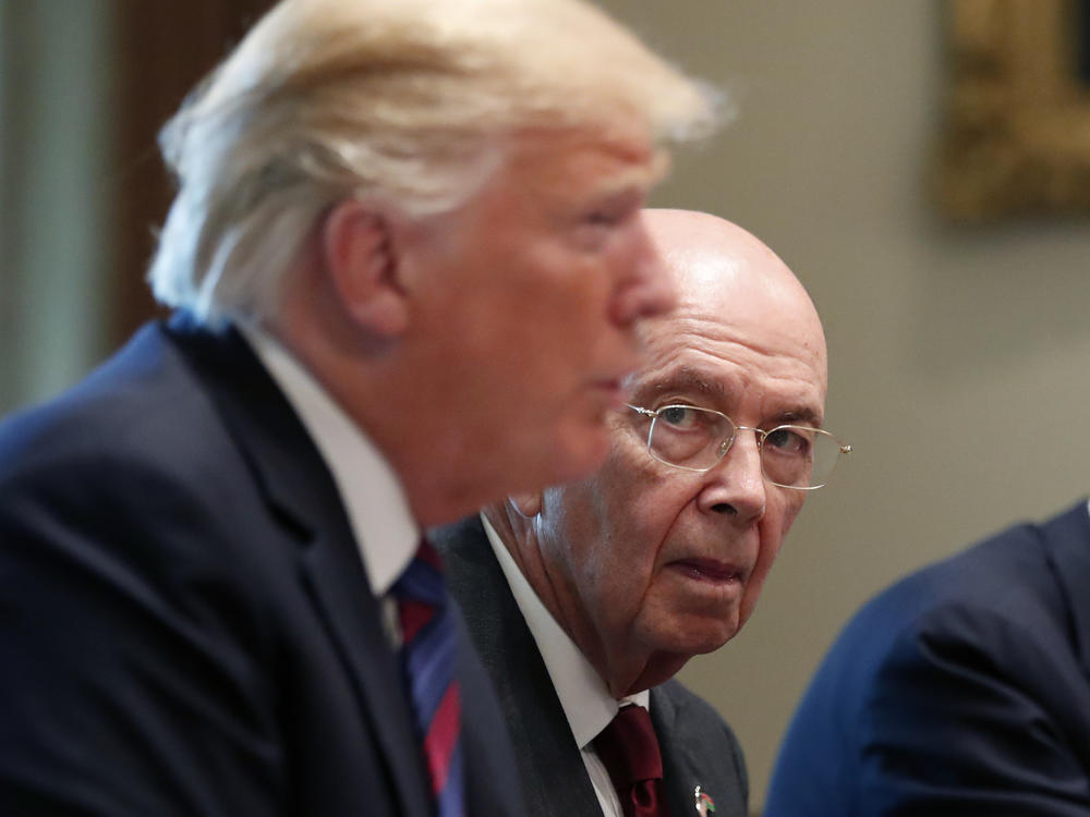 The House oversight committee has released internal documents about the failed push for a census citizenship question by former President Donald Trump's administration, including Wilbur Ross, the former commerce secretary who is shown at a White House meeting in 2018.