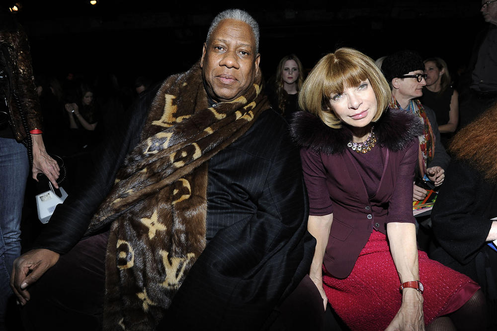 <strong>2011</strong>: André Leon Talley and Anna Wintour attend the Donna Karan New York Fall 2011 fashion show during Mercedes-Benz Fashion Week on Feb. 14 in New York City.