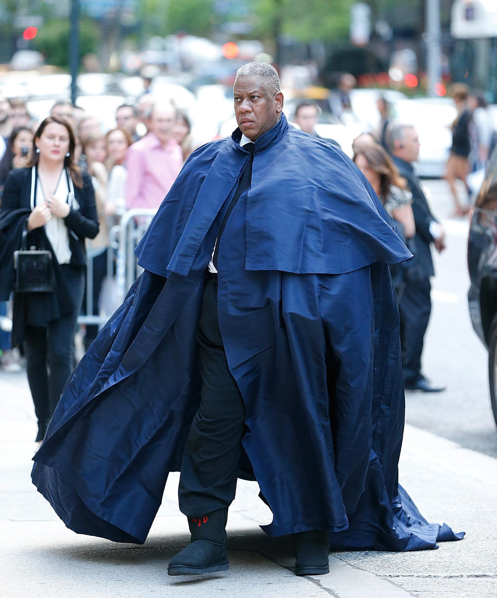 <strong>2014</strong>: André Leon Talley attends the memorial service for L'Wren Scott at St. Bartholomew's Church on May 2 in New York City.