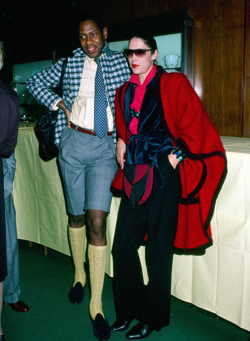 <strong>1980:</strong> André Leon Talley and Marina Schiano in New York City.