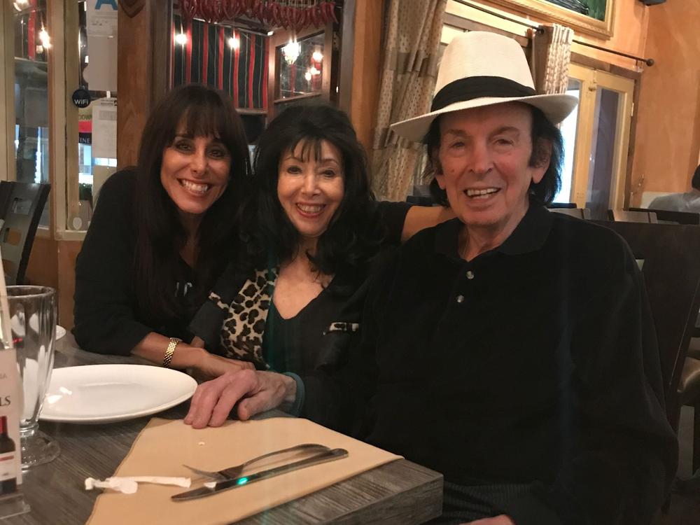 Marty Roberts with his wife Elayne (middle) and daughter Hali (left).