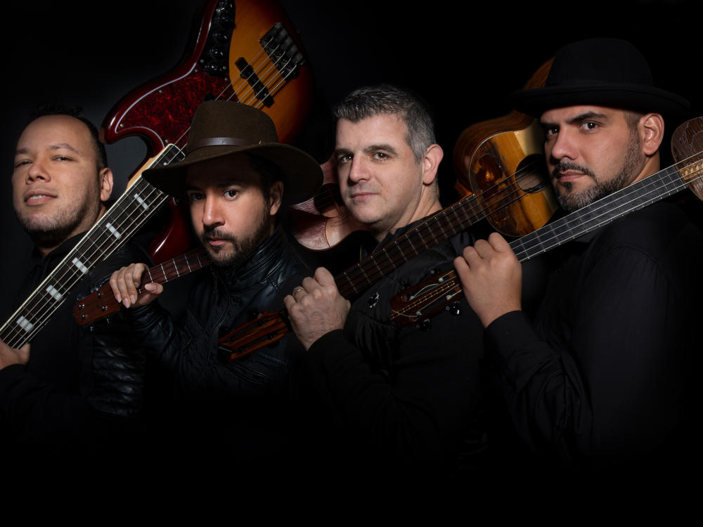 The members of C4 Trio, L-R: <em></em>Rodner Padilla, Edward Ramírez, Héctor Molina and Jorge Glem