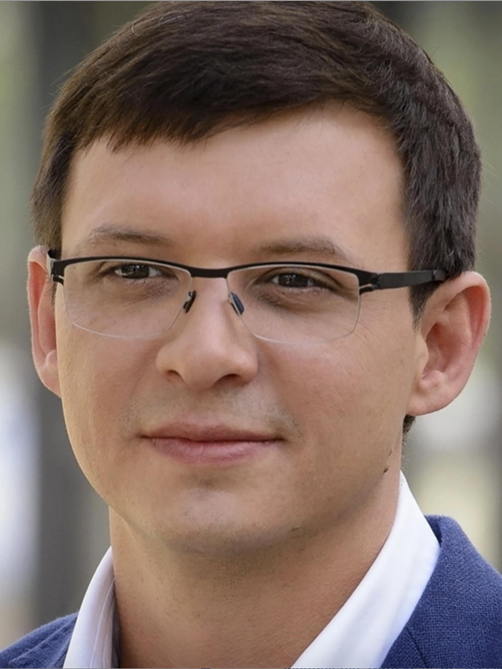 An undated handout photo provided by the Nashi (Ours) political party, showing party leader and former Ukrainian lawmaker Yevheniy Murayev in Kyiv, Ukraine.