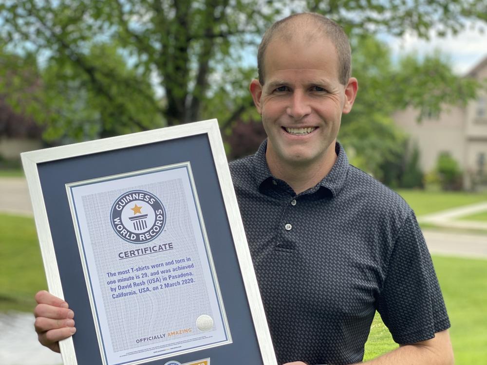 David Rush set out to break 52 Guinness World Records in 2021. So far, the organization has verified 43 of them.