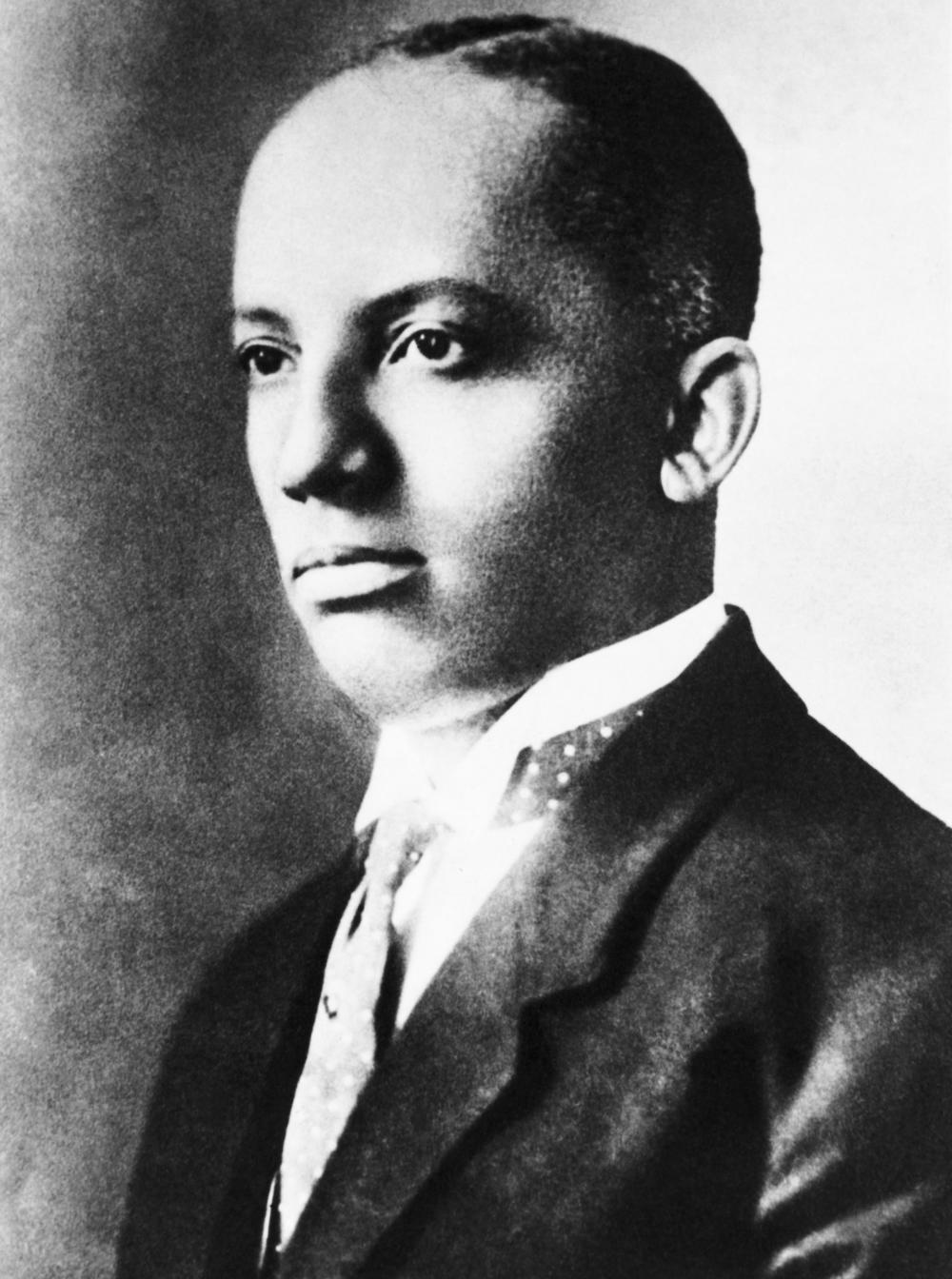 Carter G. Woodson (1875-1950) was an American historian, a scholar and the founder of the Association for the Study of Negro Life and History. Woodson was instrumental in launching Negro History Week in 1926.