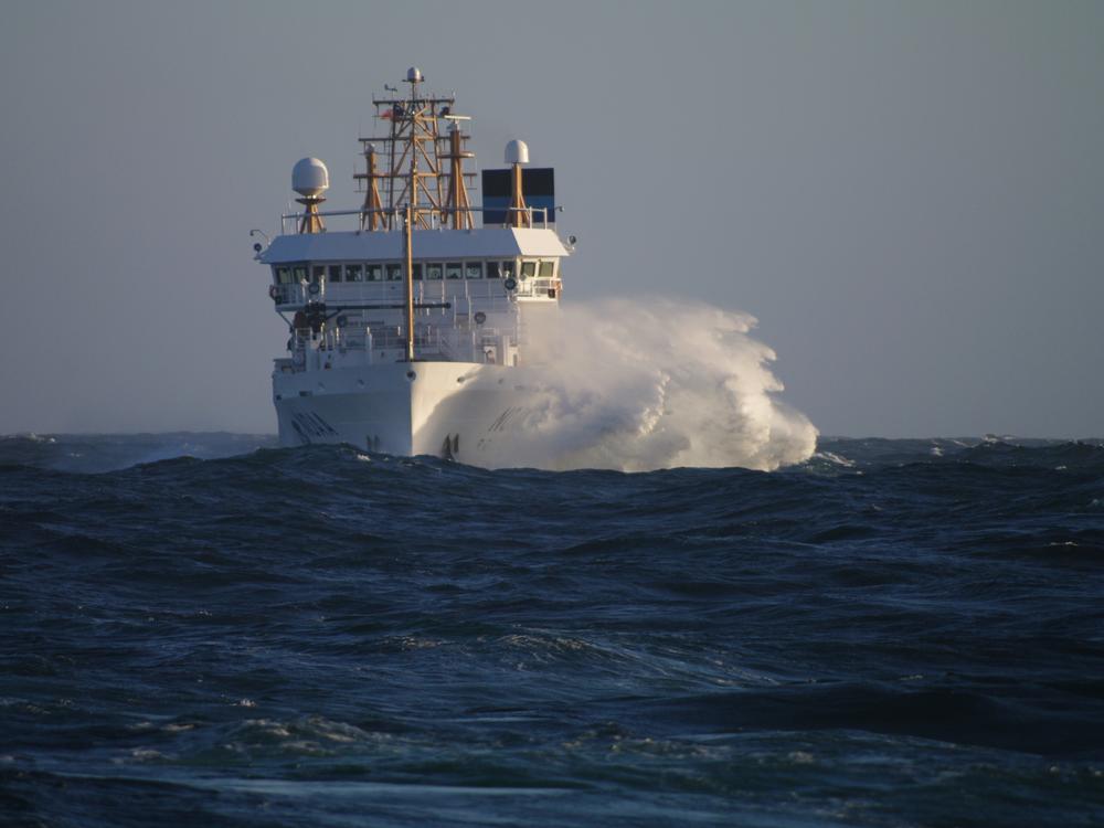 NOAA's Bell M. Shimada vessel will be launching from Port Angeles, Wash. as part of an international expedition studying salmon populations in the remote Pacific Ocean.